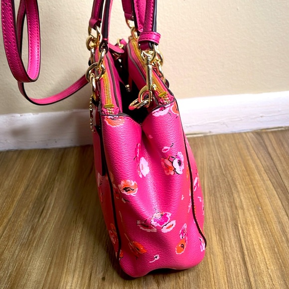 Coach MINI CHRISTIE CARRYALL IN SMALL WILDFLOWER PRINT + Matching Wallet - Picture 4 of 9